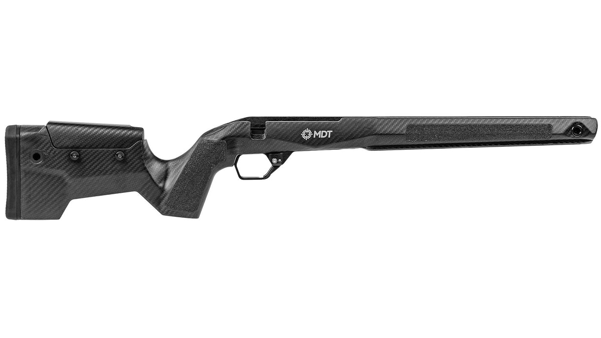 MDT CRBN Hunter Kit Rifle Stock – Clearcoat Carbon Fibre