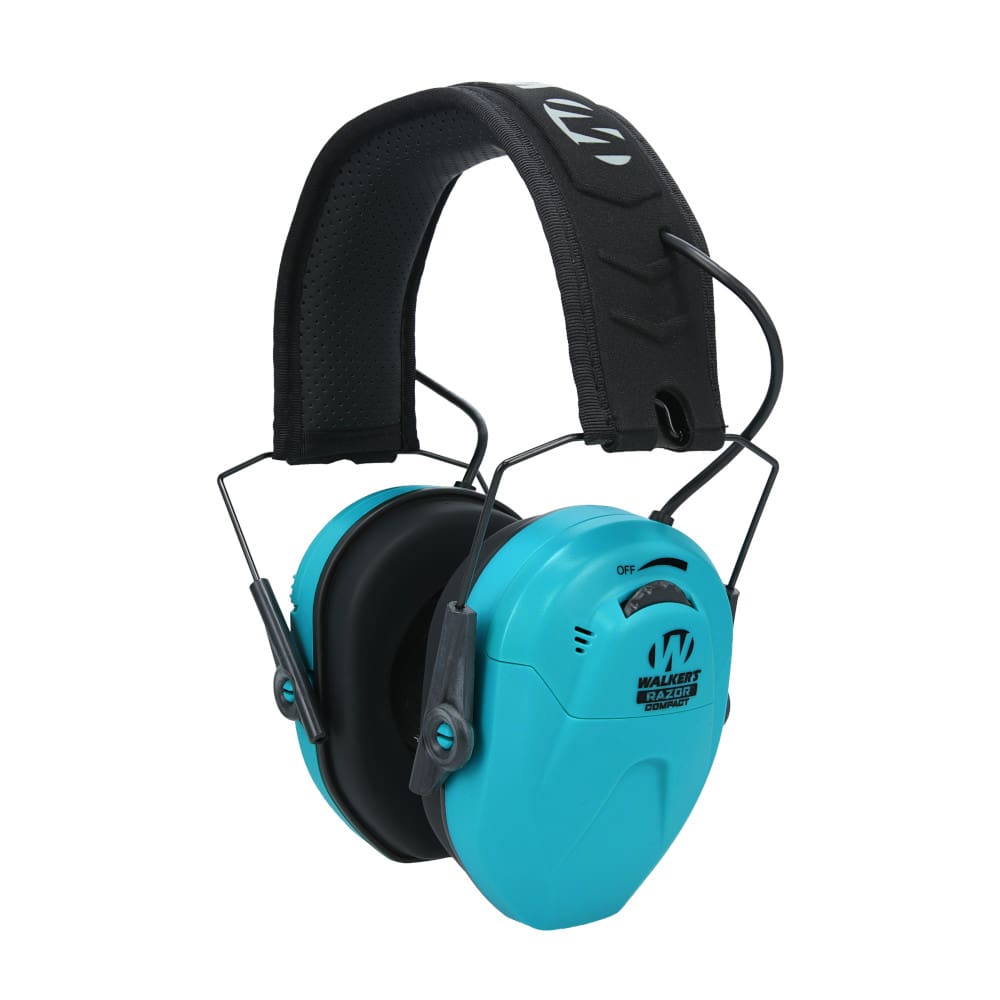 Walker's Razor Compact Electronic Earmuff (Youth/Women) – Teal