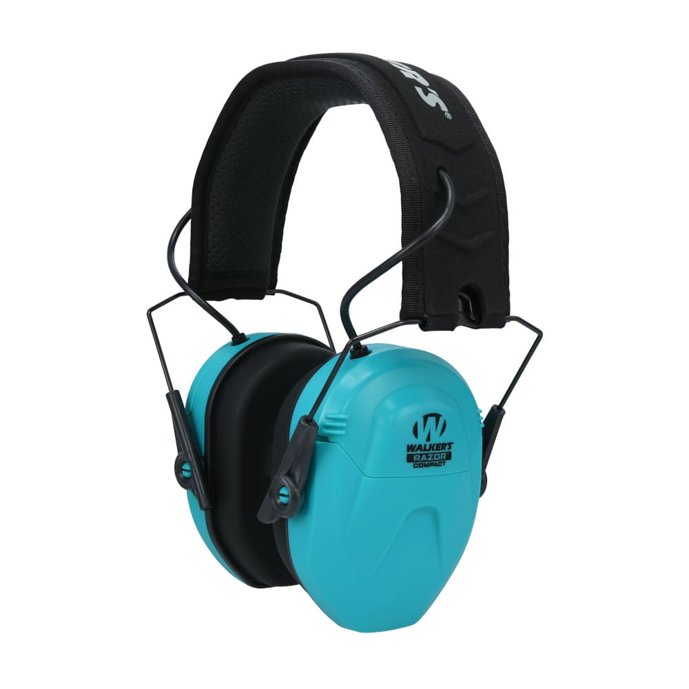 Walker's Razor Compact Electronic Earmuff (Youth/Women) – Teal