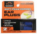 Walker's disposable foam ear plugs 33dB