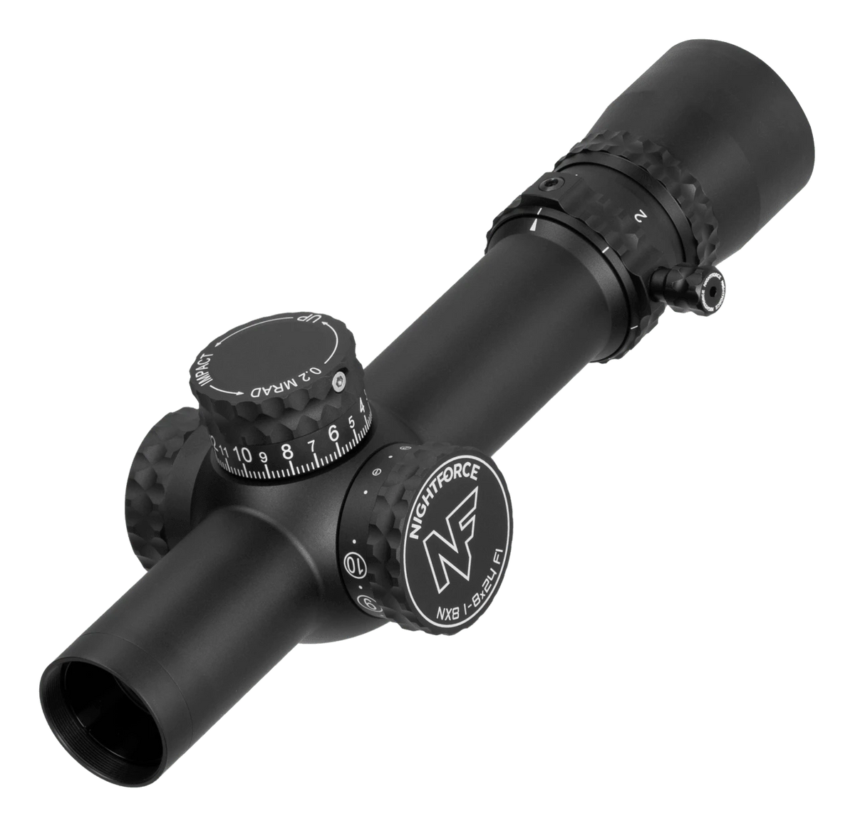 Nightforce NX8 1-8x24 F1 ZeroStop MRAD Riflescope