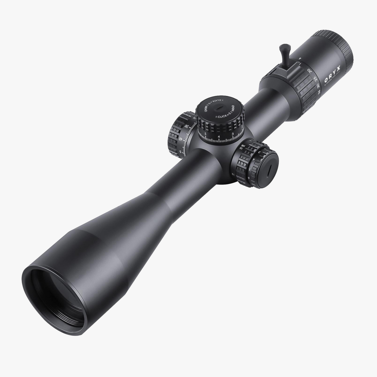 AKRA ORYX 6-36x56 FFP MRAD Rifle Scope – Titanium Grey