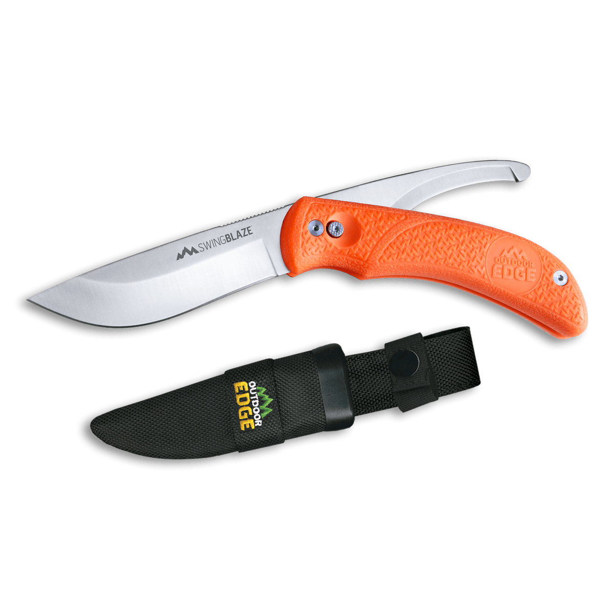 Outdoor Edge Swing-Blade Rotating Hunting Knife Orange