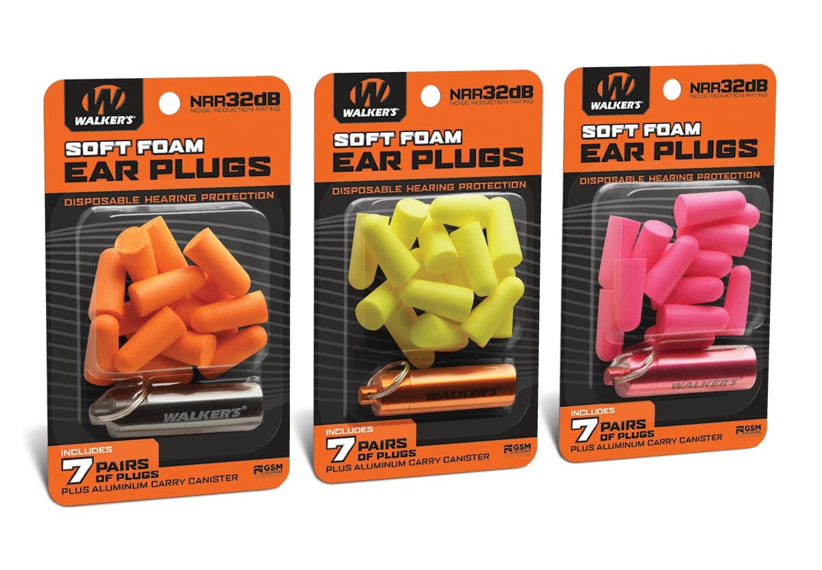 Walker's disposable foam ear plugs 33dB