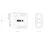 Hawke LRF 800 dimensions
